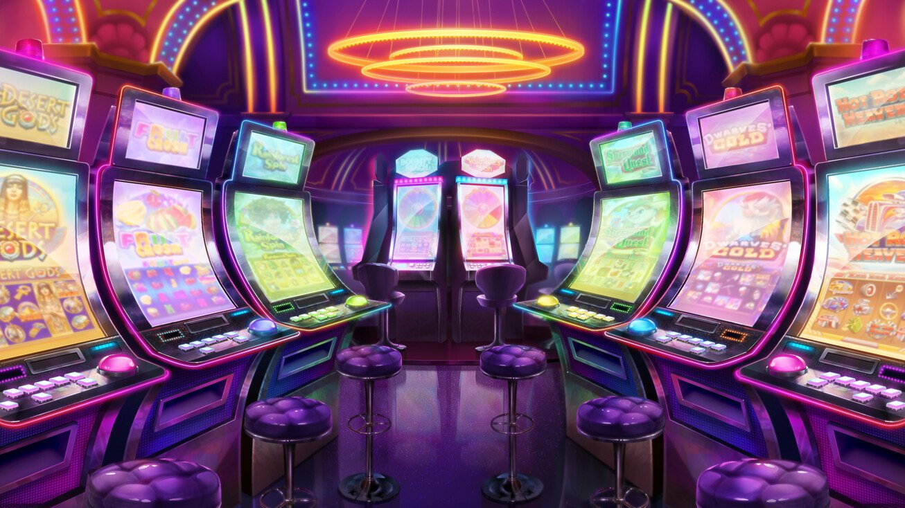 Permainan kasino dealer langsung di Perpustakaan Game dengan gambar dealer dan meja kasino